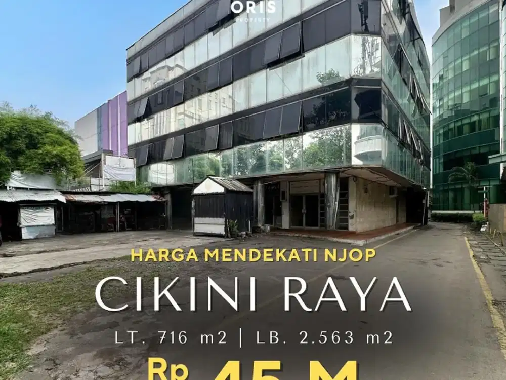 For Sale HARGA MENDEKATI NJOP! Gedung 4 Lantai Hadap Timur, Lokasi Strategis