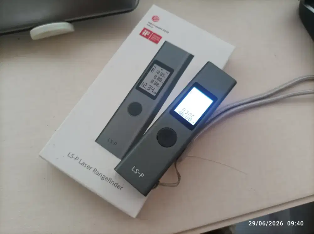 Meteran laser atuman fullset mulus