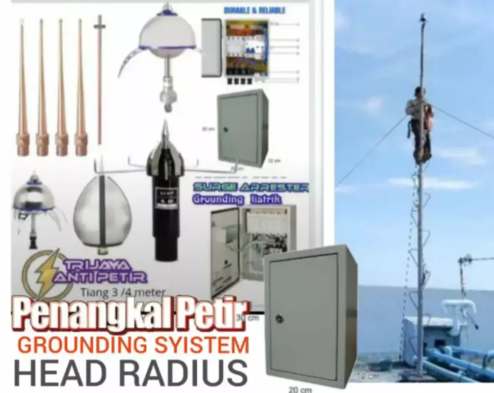 Spesialis pasang penangkal petir dan grounding mesin