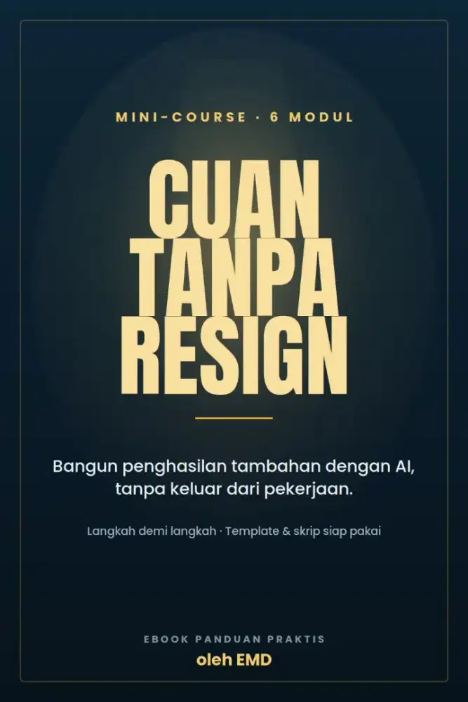 Tutorial Buku Digital - Cuan Tanpa Resign