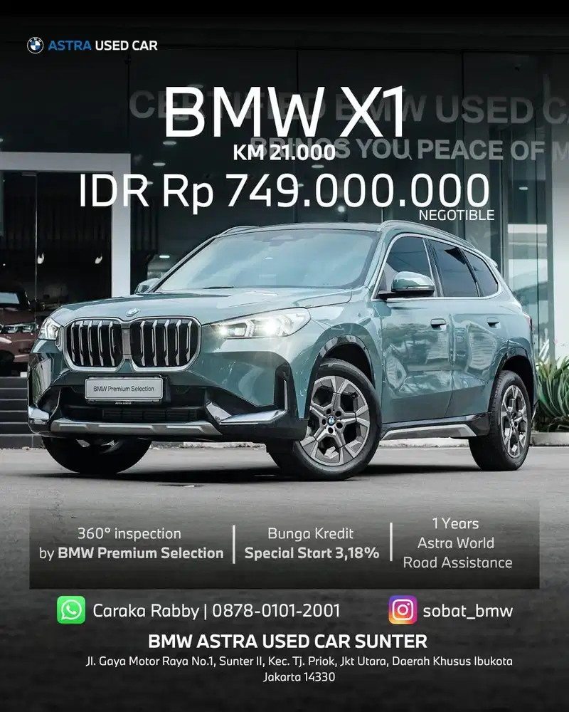 Bmw X1 u11 capeyork green