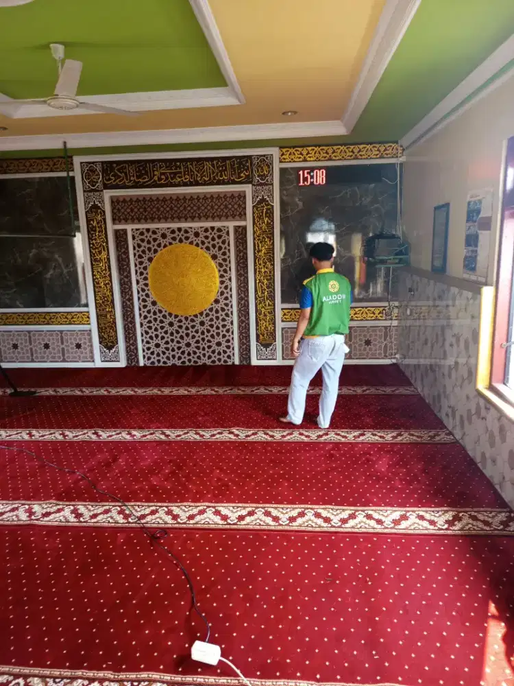 Karpet Masjid Tipe Al namaz Merah Bintik