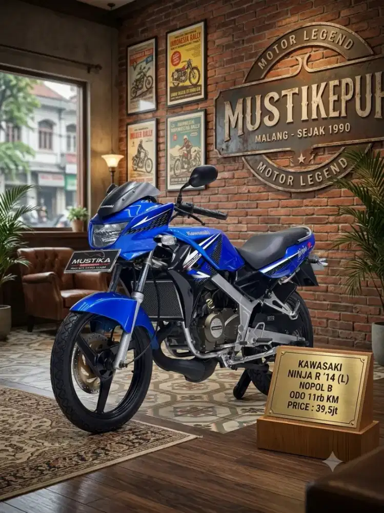 LEGEND‼️ KAWASAKI NINJA R 150 TH 2014 FULL ORIGINAL WARNA FAVORIT BIRU