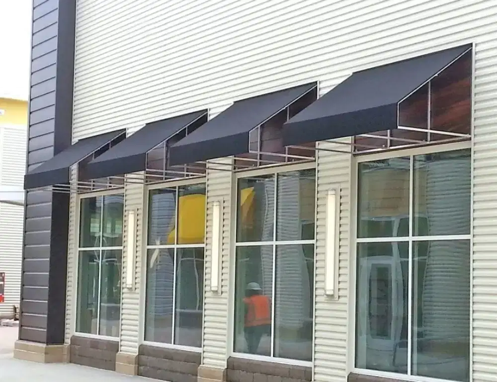Kanopi kain awning waterproof minimalis jendela rumah