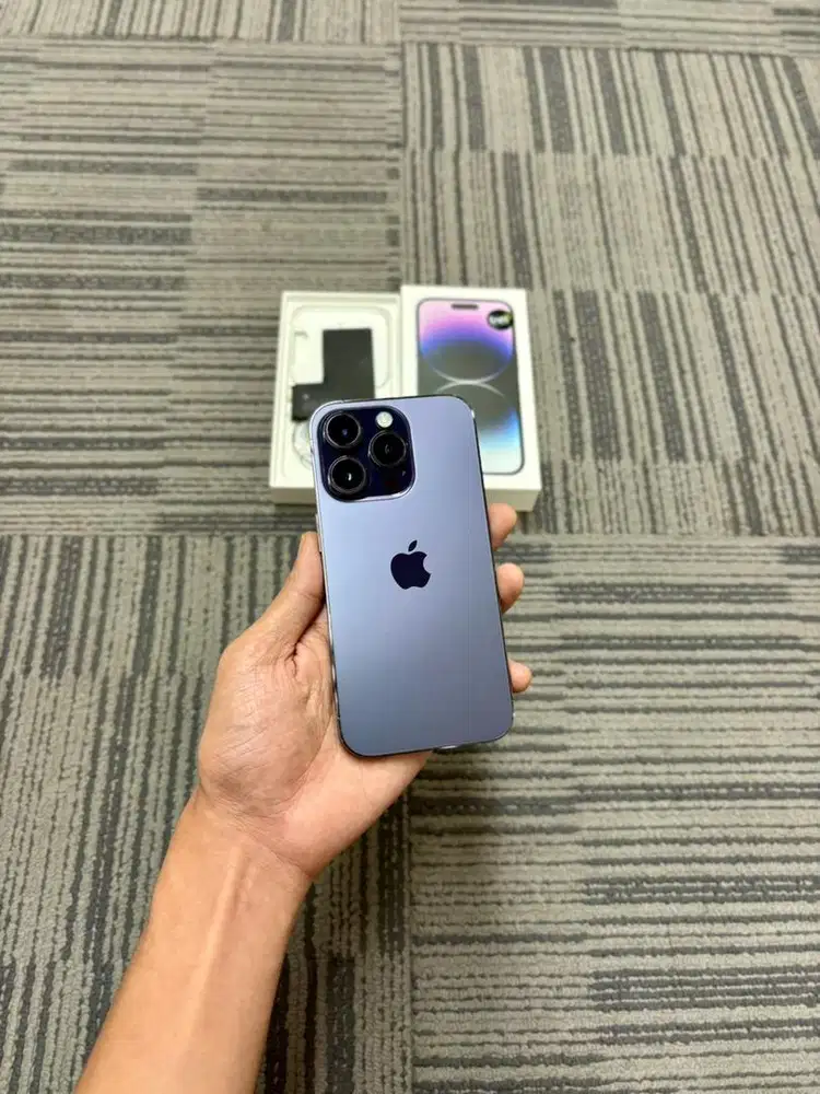 14 Pro 256GB Second - Deep purple Garansi resmi indonesia iBox  PA/A