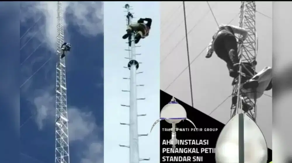 Teknisi grounding ahli jasa pasang anti penangkal petir