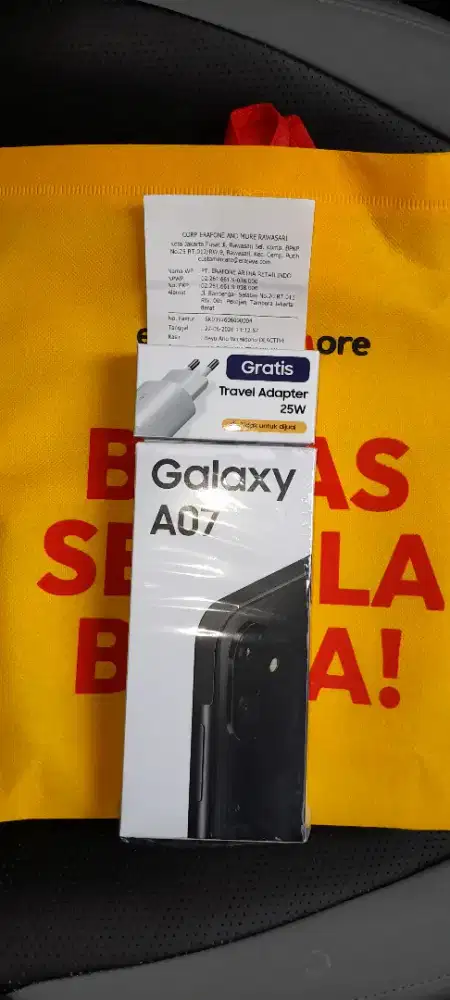 Samsung A07 4/64 Hitam Gress 100%