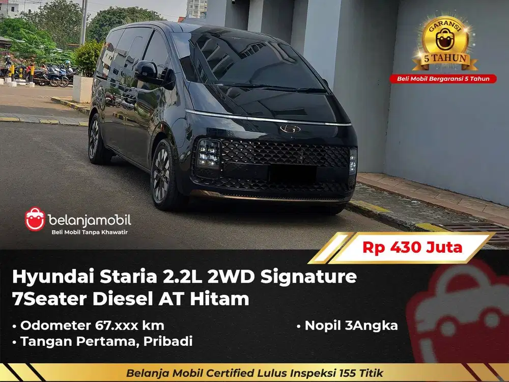 [ GARANSI 5TH ] Hyundai Staria 2.2L 2WD Signature 7Seater 2022/2023
