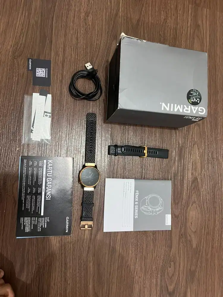 Garmin fenix 6s sapphire rose gold heatered nylon