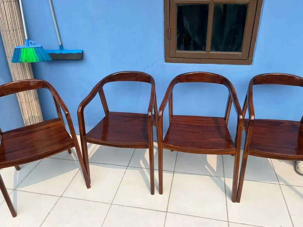 Meja makan set kayu jati jepara