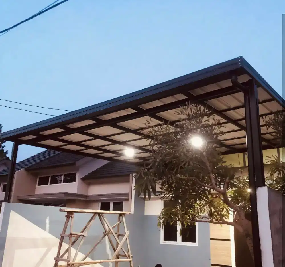 Pasang kanopi baja ringan