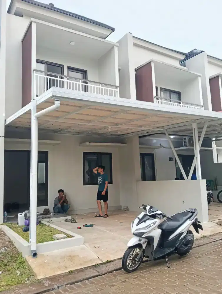 Kanopi baja ringan dan garasi