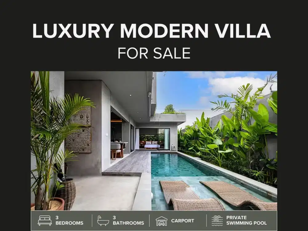 FOR SALE VILLA MODERN MEWAH ELEGENT BRAND NEW TOYA NING UNGASAN KUTA SELATAN