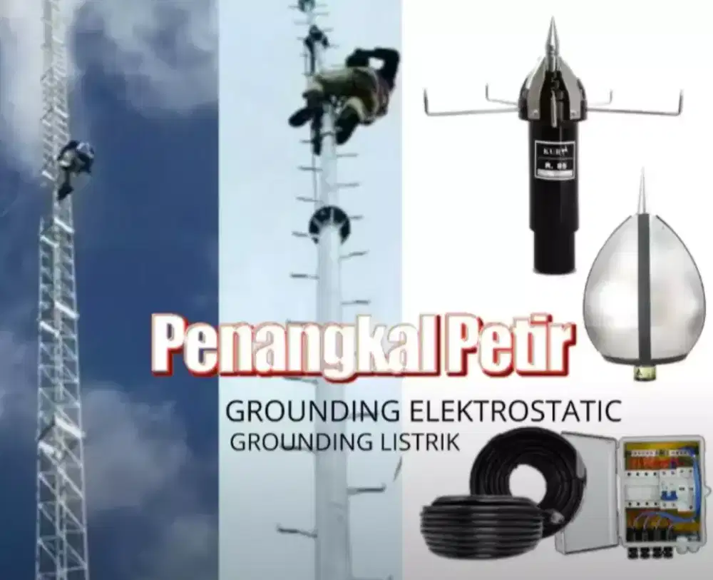Teknisi ahli jasa pasang Anti penangkal petir dan grounding mesin