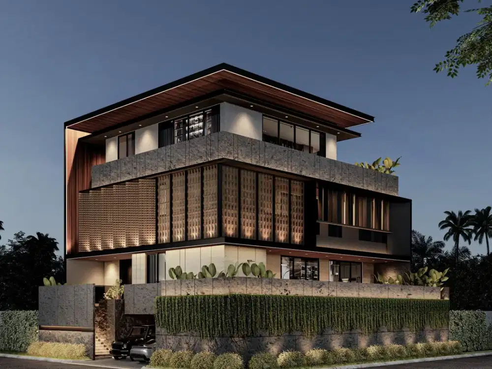 Dijual Rumah Mewah 4 Lantai Model Hook ada Private Pool dan Private Lift di Citraland Perumahan Elit Surabaya Barat