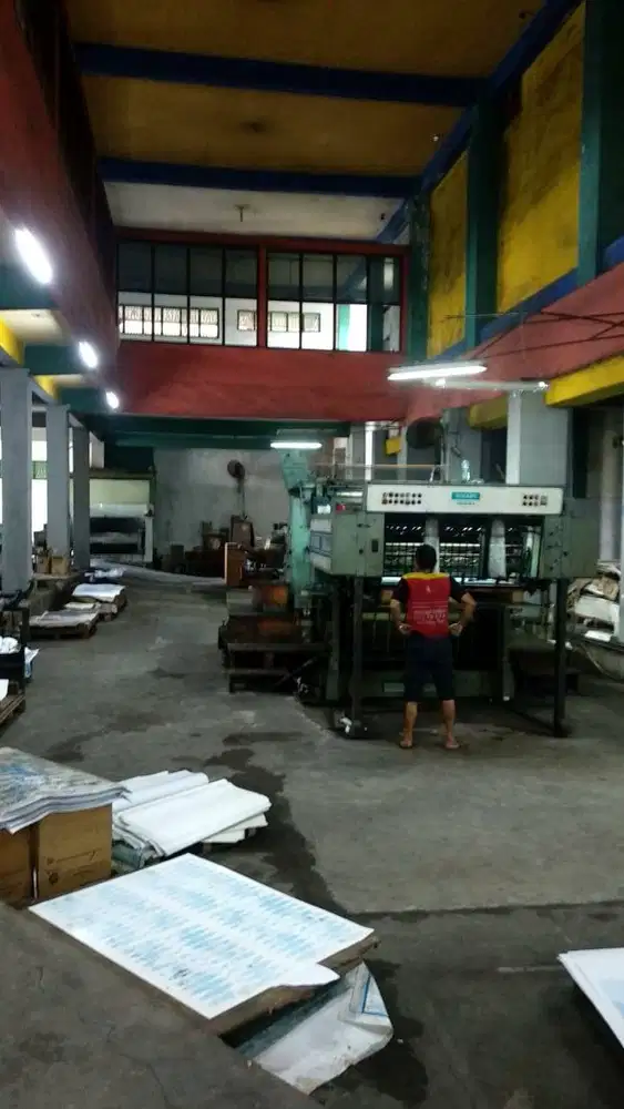 Dijual Ex Pabrik Percetakan Lokasi Strategis di Jl Raya Taman Sidoarjo