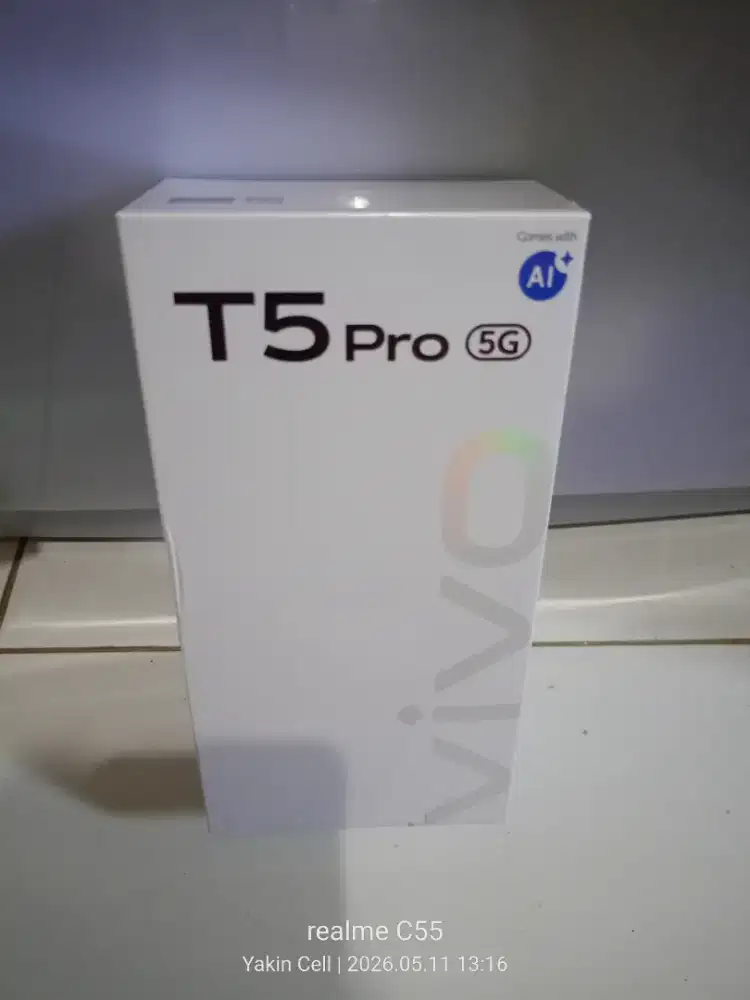 Vivo T5 Pro 5G 8/256 GB Dimensity 7400 Batre 6500 Garansi Resmi