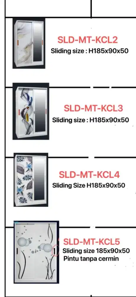 LEMARI PLAT 2 PINTU PROMO KREDIT BUNGA RENDAH