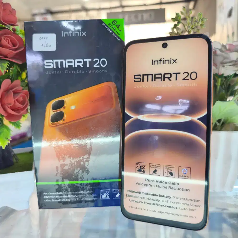 Infinix Smart 20 segelbox resmi ori