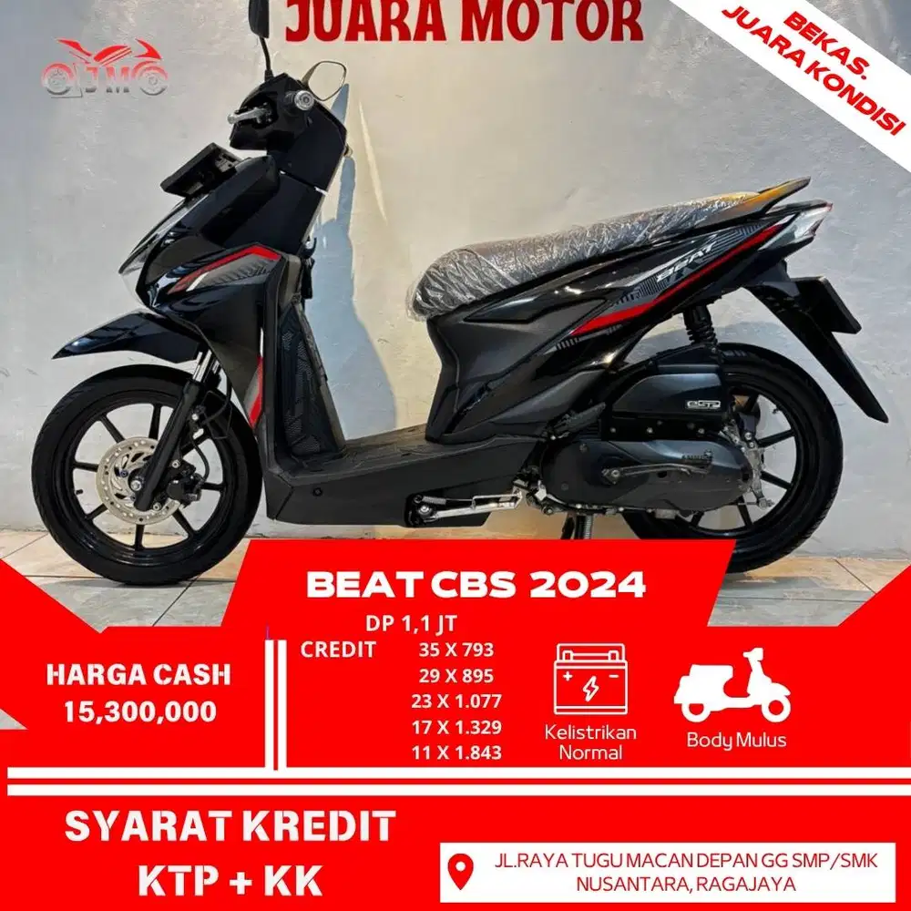 NEW BEAT CBS 2024 SURAT LENGKAP UNIT SIAP PAKAI HARGA TERMURAH