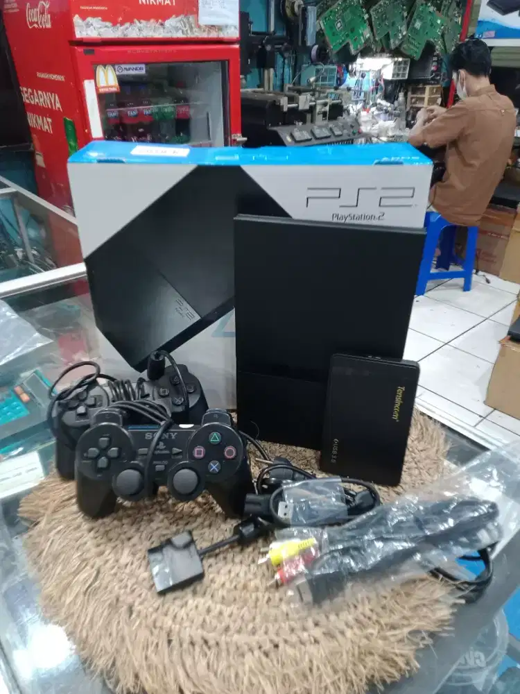 ps2 slim fullset 80GB