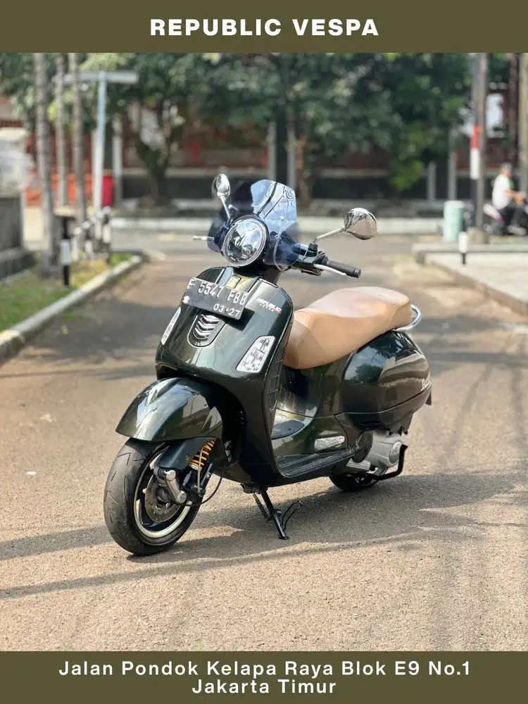 TERMURAH PIAGGIO VESPA GTS 150 3V IE THN 2016 VERDE MUSCHIO