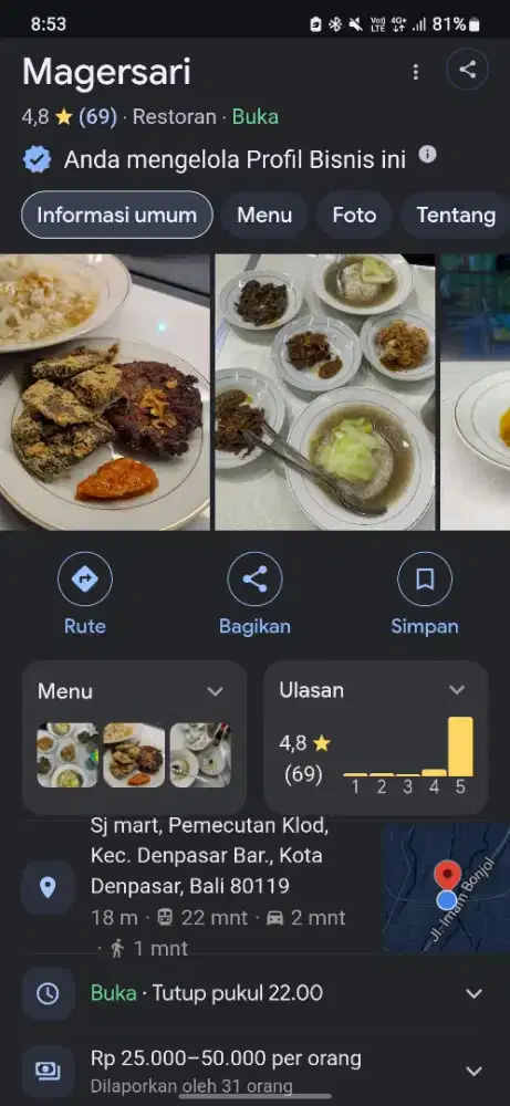 Dicari karyawan untuk usaha kuliner