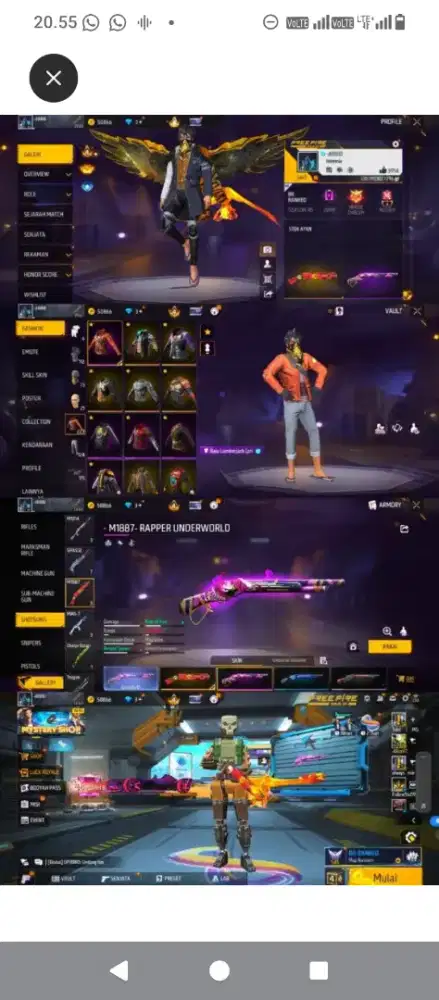 JUAL BELI AKUN FF AMANAH TEPERCAYA