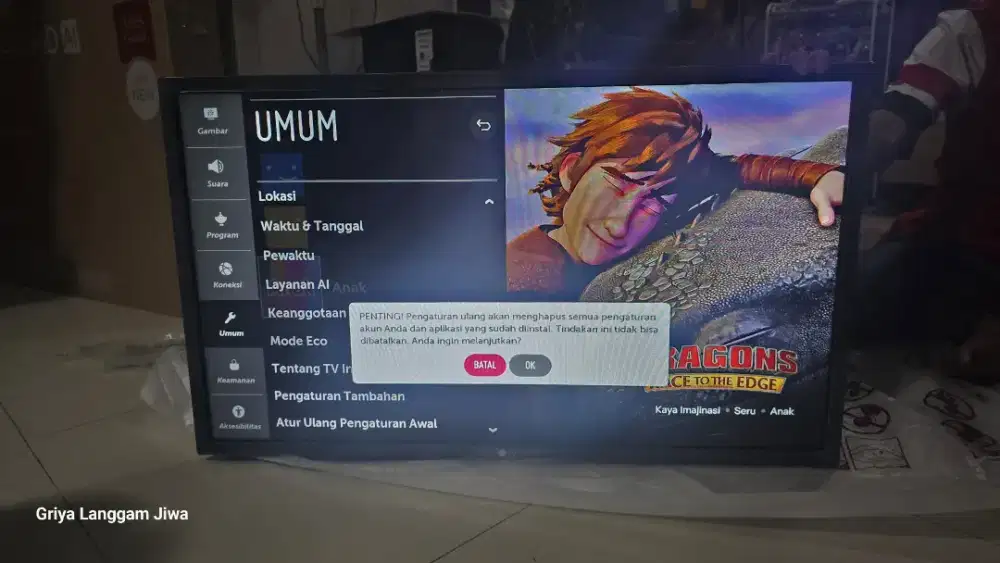 Tv Lg Smart Tv 32LM630BPTB Kondisi 98%Mulus