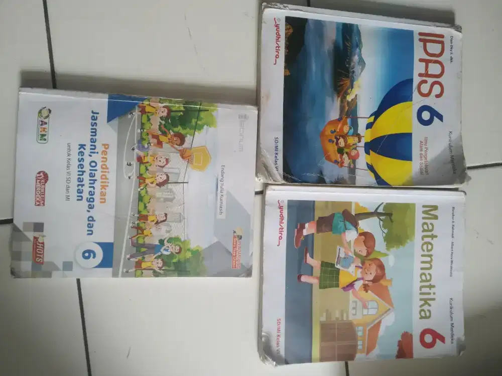 Buku pelajaran kelas 6SD