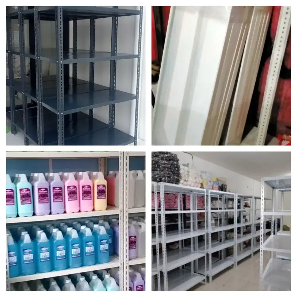 Rak besi siku lubang  Tebal 
5 dan 4 susun 100x40x200cm.bisa COD