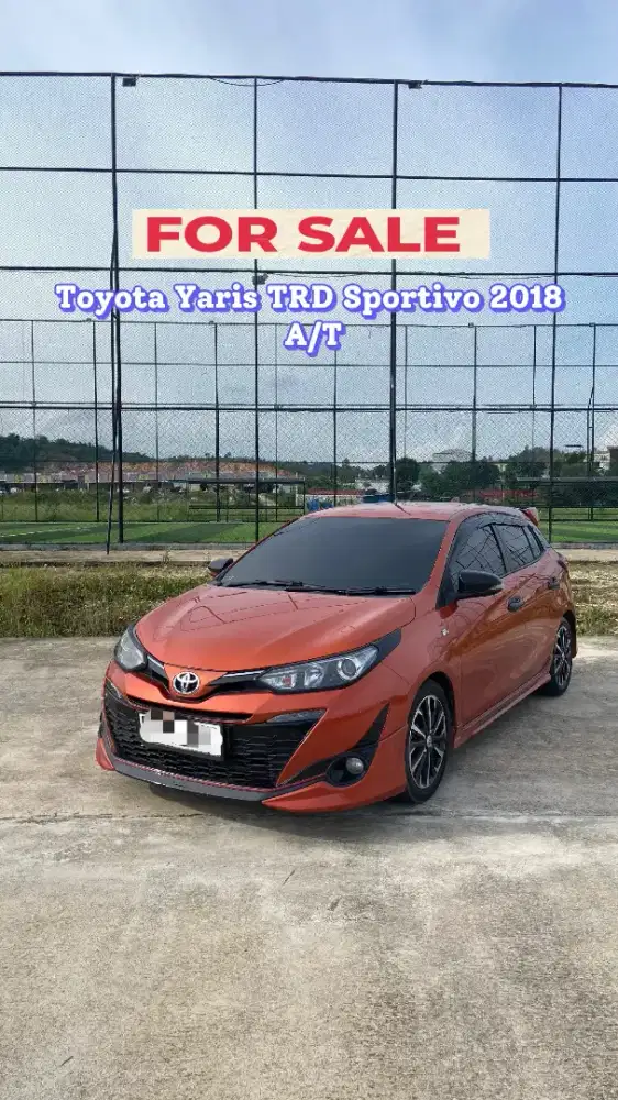 Dijual Toyota Yaris TRD Sportivo 2018 Orange Kondisi Super Mulus