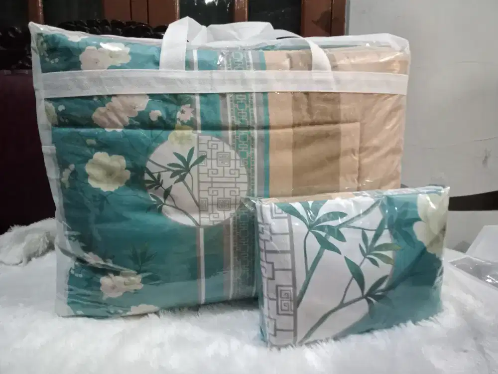 Sprei bedcover katun set uk 160