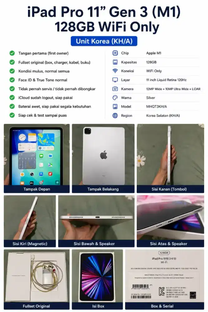 Ipad Pro 11 inch M1 Gen 3