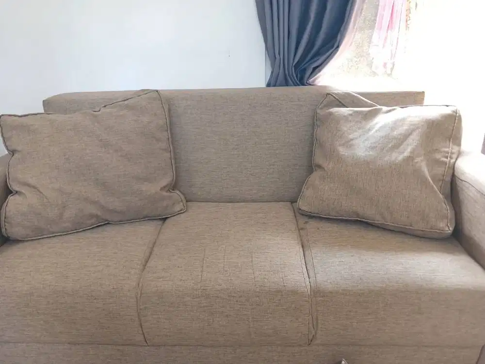 Sofa 3in1 Warna Abu² Kondisi Bagus