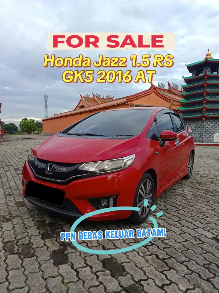 DIJUAL Honda Jazz 1.5 RS Matic PPN Bebas Keluar Batam
