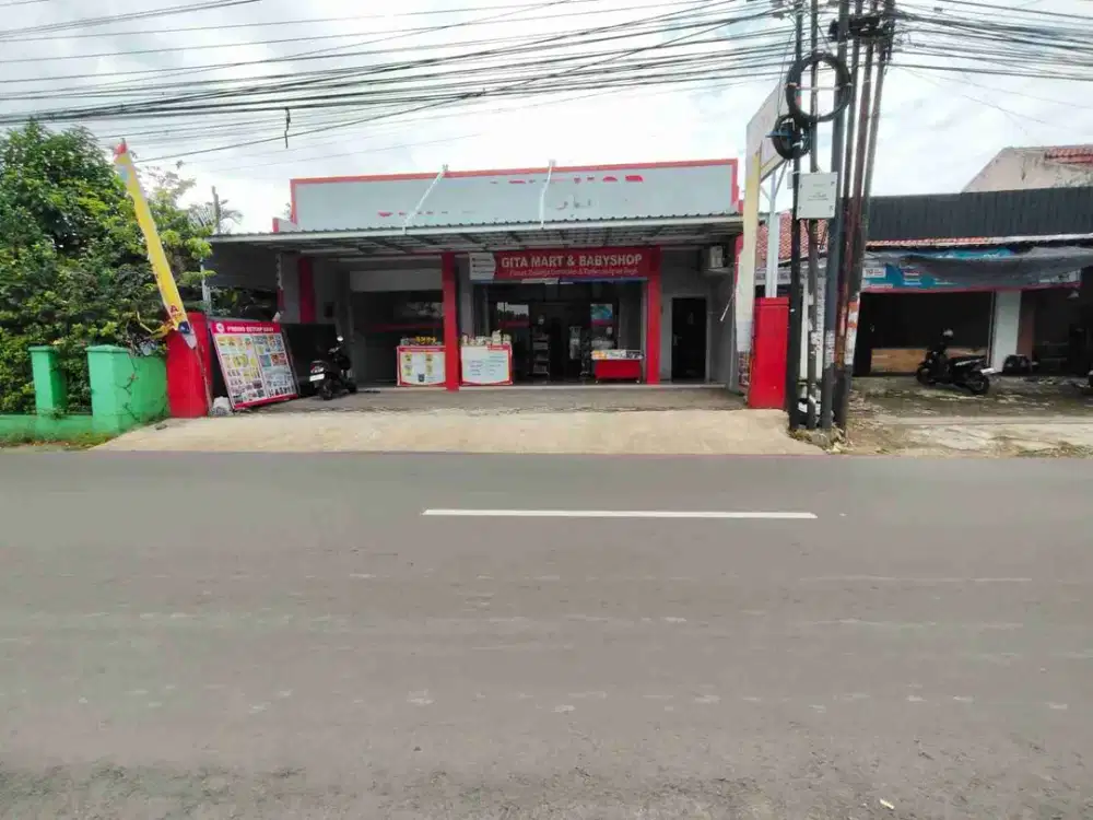 Ruko komersil plus Usahanya pinggir jln utama Rejasari Purwokerto Barat
