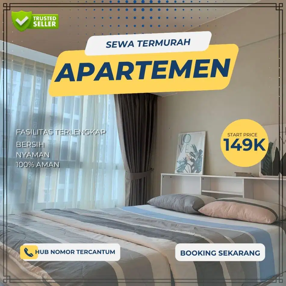 Sewa apartemen jakarta pusat Green Pramuka Harian/Transit Termurah