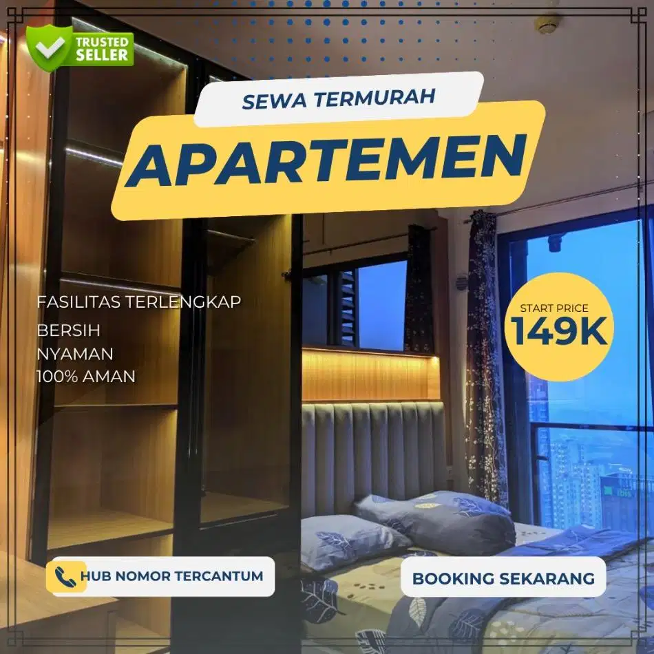 Sewa apartemen Kalibata City Harian/Transit Termurah Jakarta Selatan