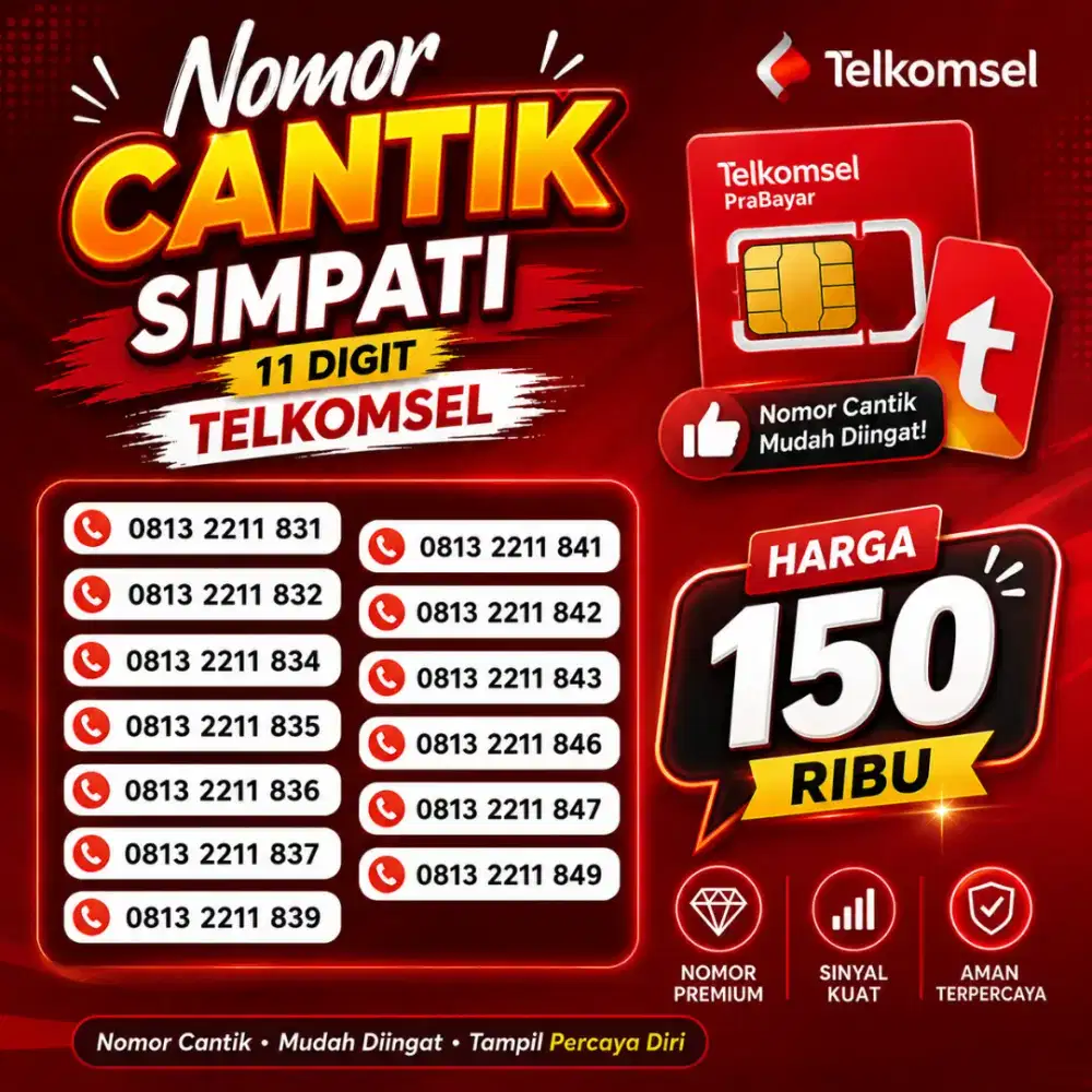 Nomor cantik telkomsel simpati 11 digit baru