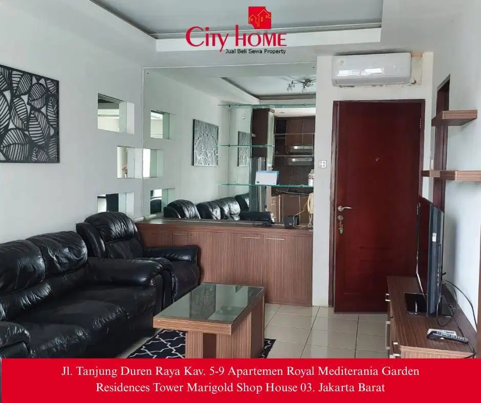 Sewa Apartemen 3 BR Furnished di Mediterania Garden Residences 2