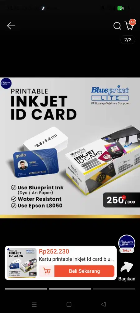 Injek Id card Blue Print