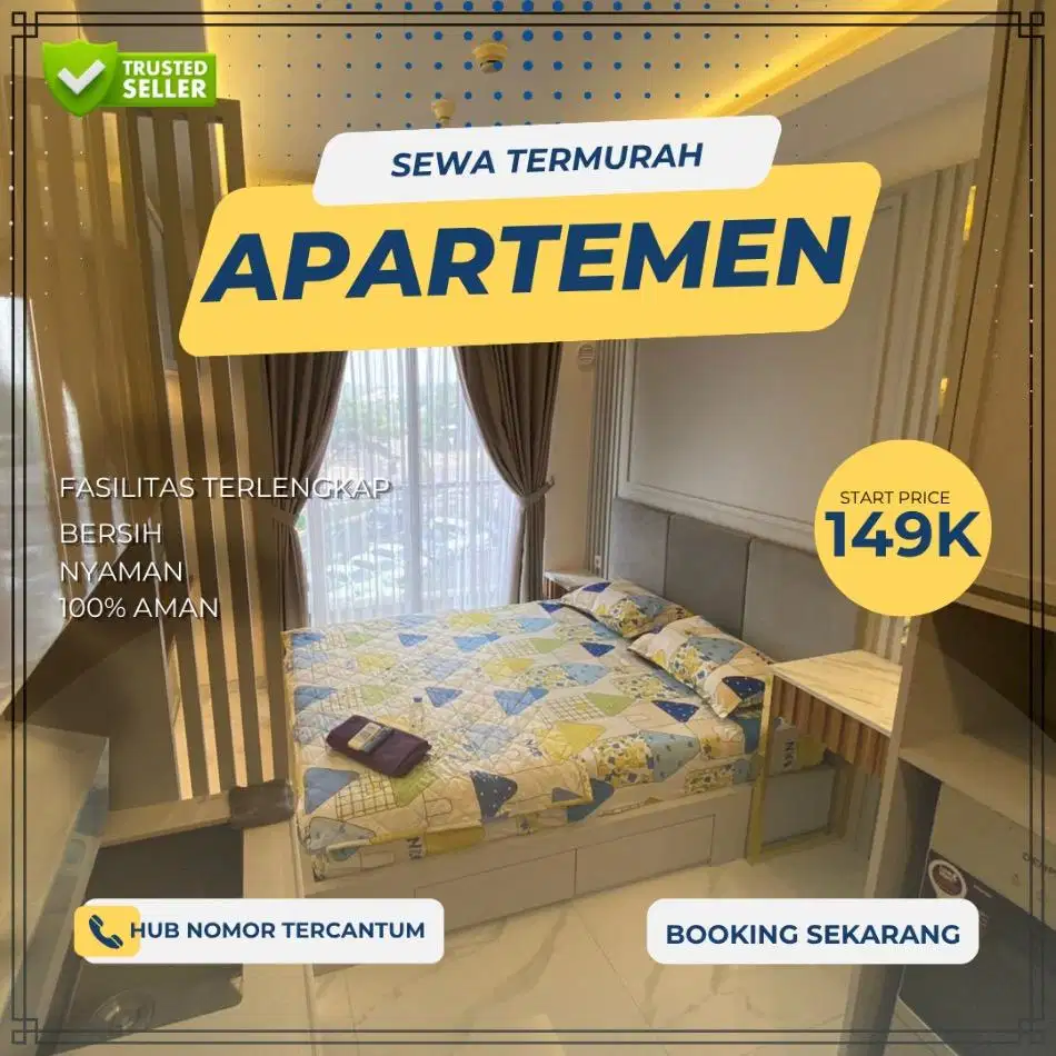 Sewa apartemen Sentra Timur Harian/Transit Termurah