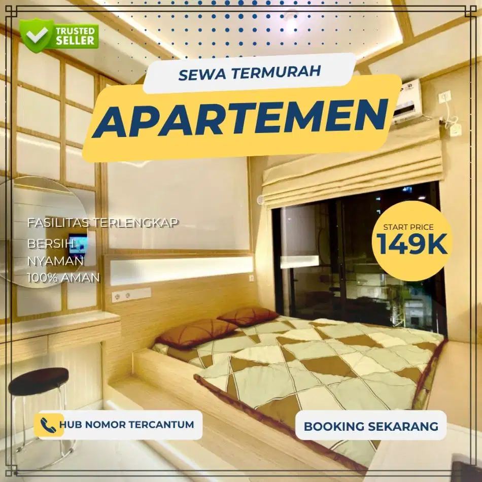 Disewakan Apartemen Jakarta Sentra Timur Pulogebang Harian/Transit