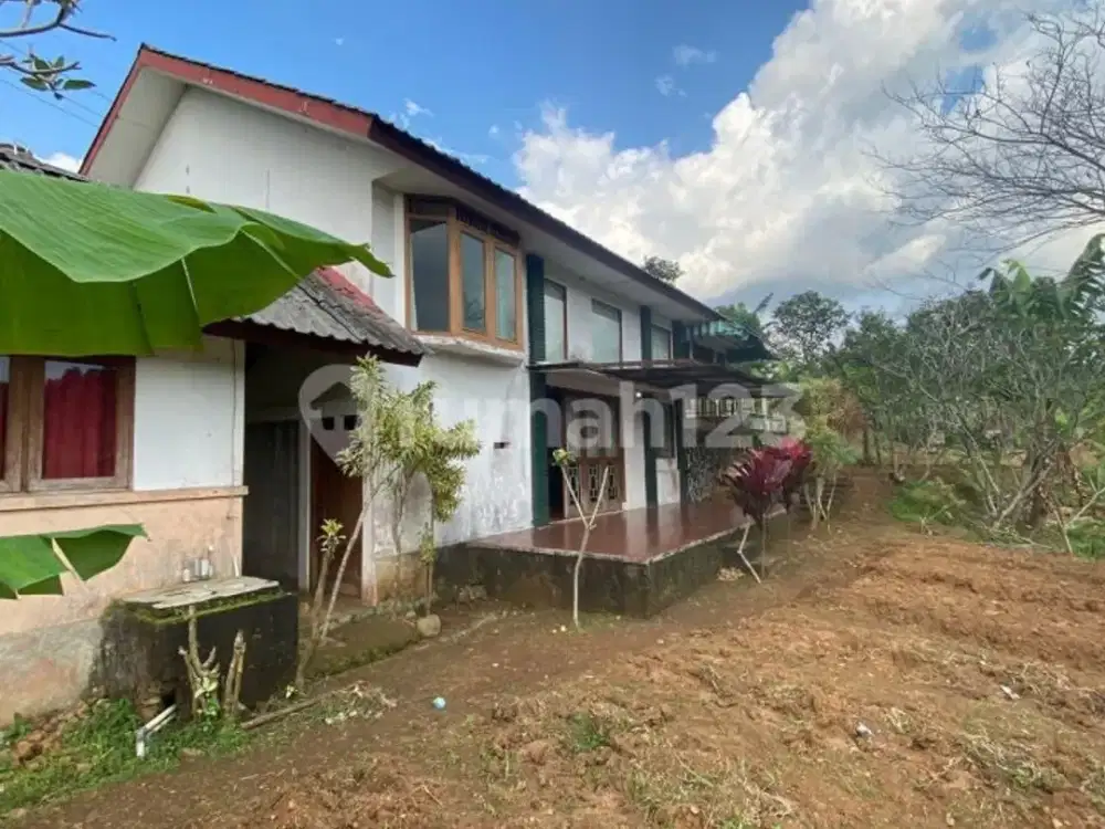Tanah Bonus Bangunan Cocok Utk Villa, Perkebunan, Peternakan di Caringin Ciawi Bogor