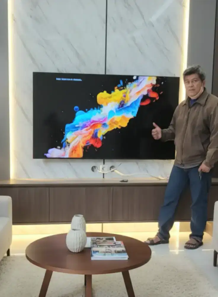 pasang dan jual bracket buat gantungan tv led lcd di dinding kuat aman