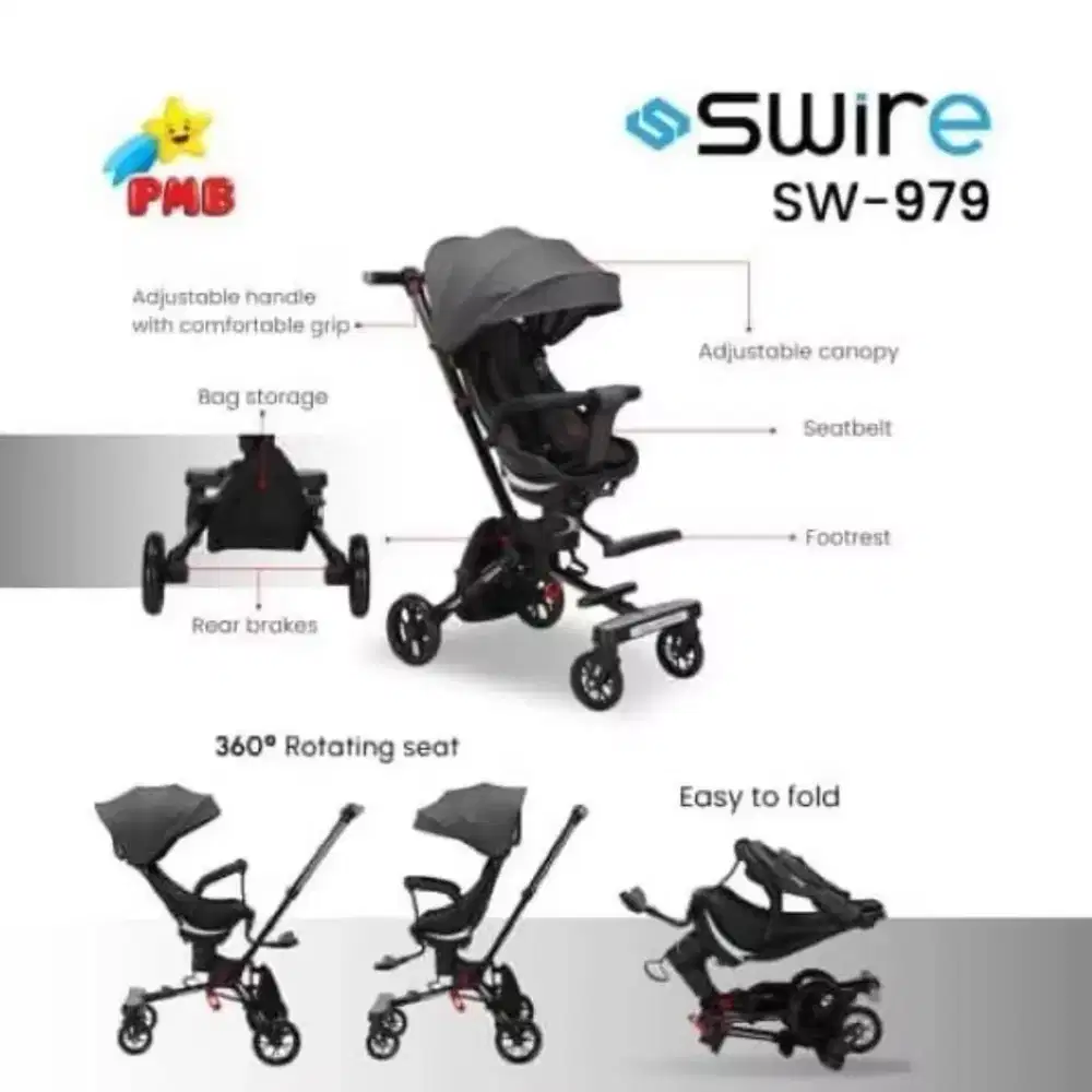 Big promo stoller Travelling swire stok trbatas