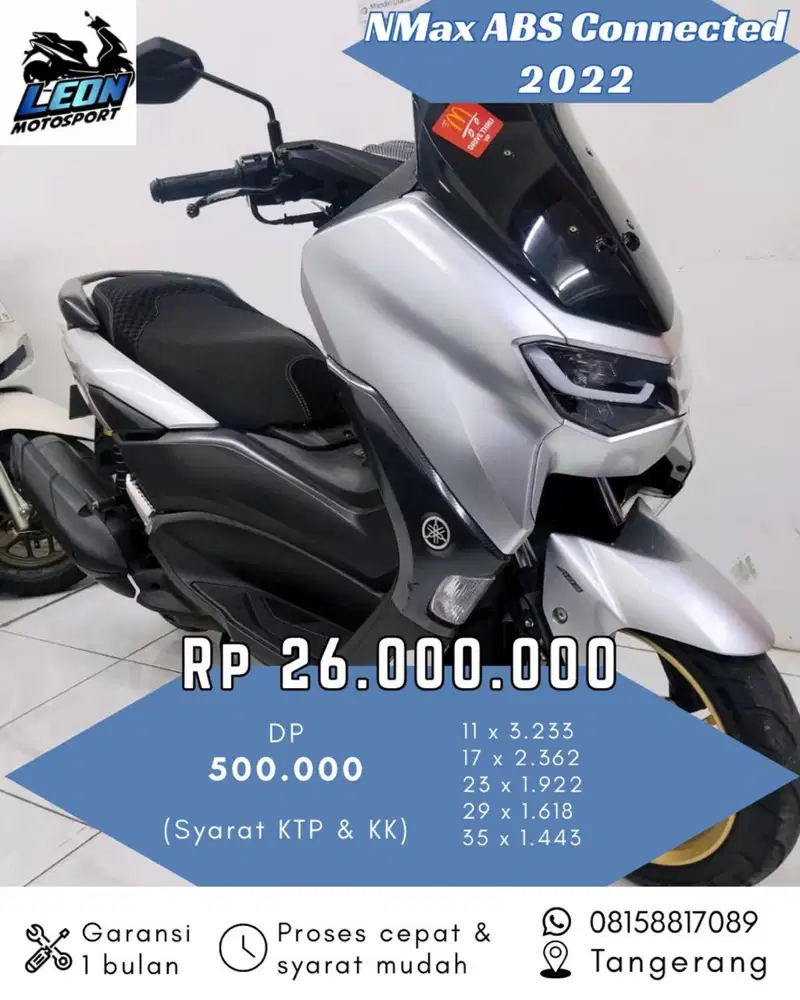 N-Max ABS connected 2022, jual beli motor seken