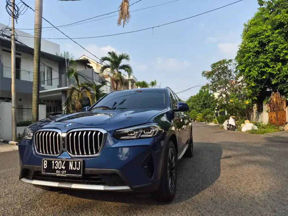 Bmw x3 g01 2022 biru mulus