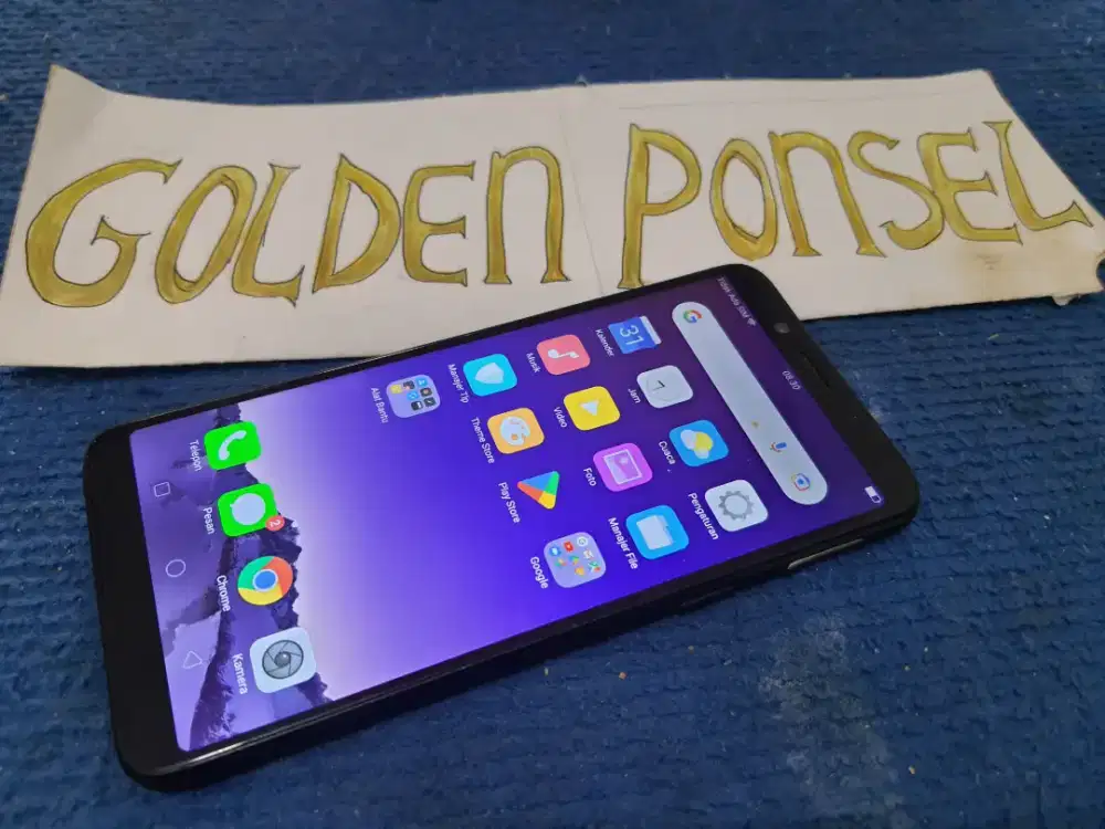 Oppo F5 ORI 32Gb/Ram3Gb/4G+Finger-Golden Ponsel